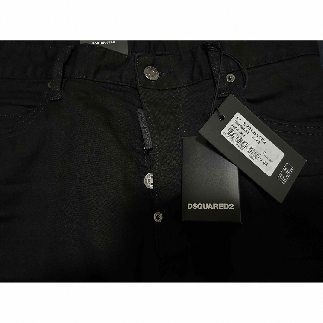 DSQUARED2(ディースクエアード)の23SS ディースクエアード ブラック デニム 48 スケーター ストレッチ メンズのパンツ(デニム/ジーンズ)の商品写真