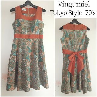 Vingt miel TokyoStyle 70s フレア タンクワンピース(ひざ丈ワンピース)