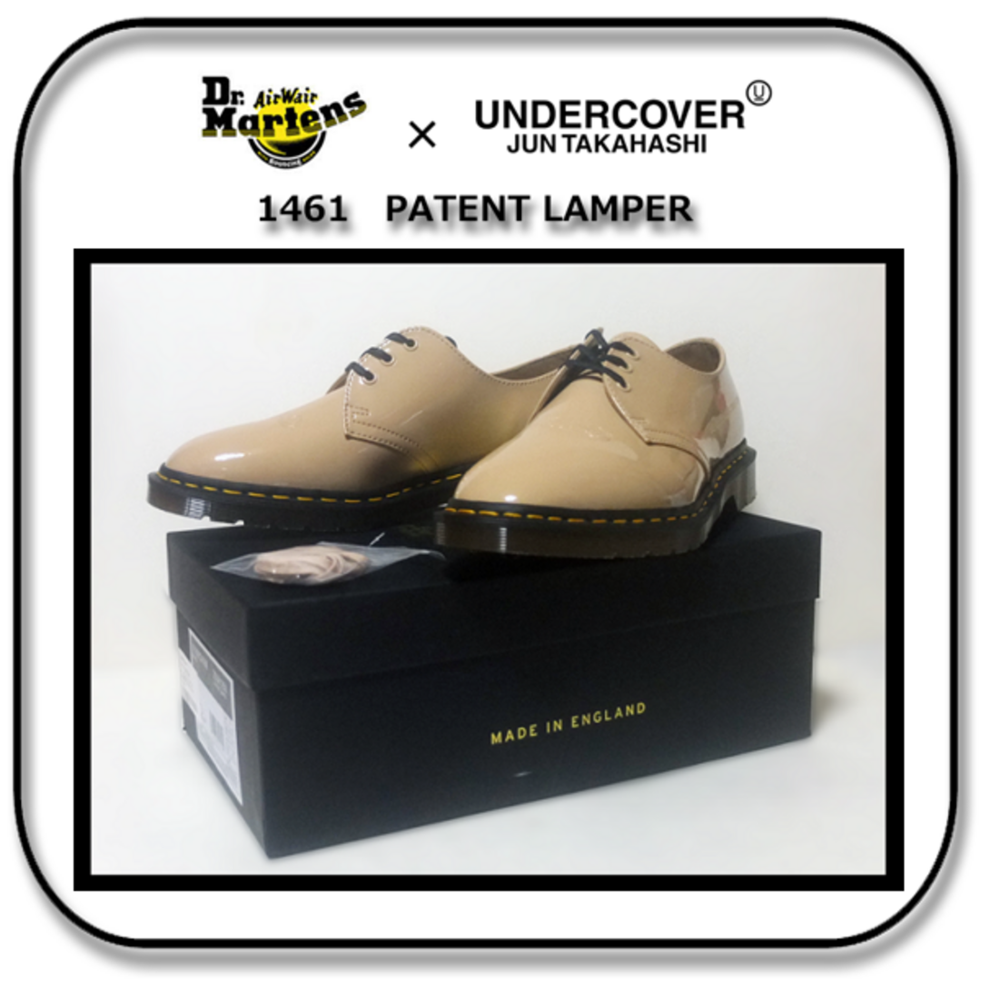 UNDERCOVER(アンダーカバー)の28cm： Drマーチンxアンダーカバー　パテントレザー1461 英国製 UK9 メンズの靴/シューズ(ドレス/ビジネス)の商品写真