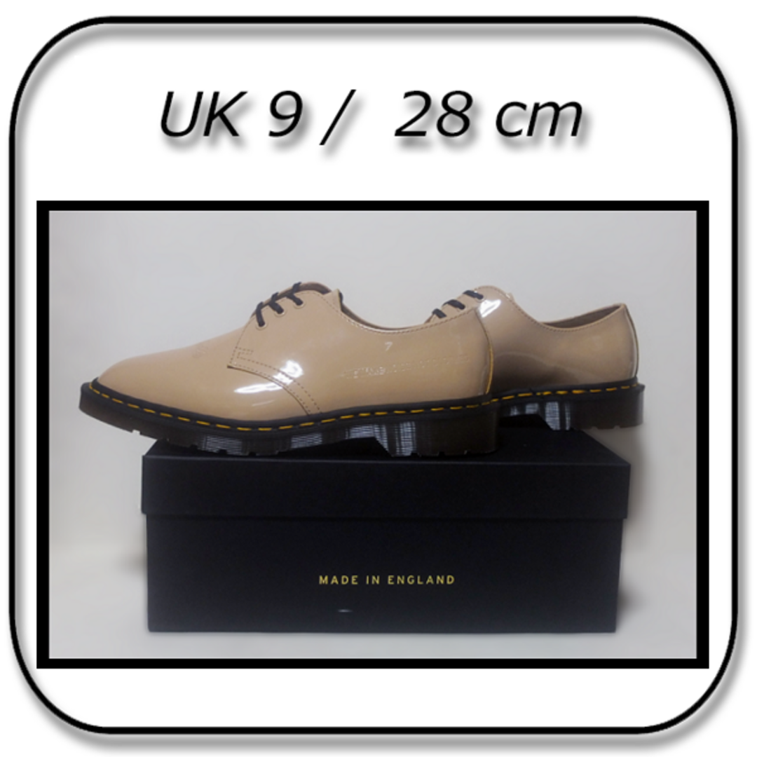 UNDERCOVER(アンダーカバー)の28cm： Drマーチンxアンダーカバー　パテントレザー1461 英国製 UK9 メンズの靴/シューズ(ドレス/ビジネス)の商品写真