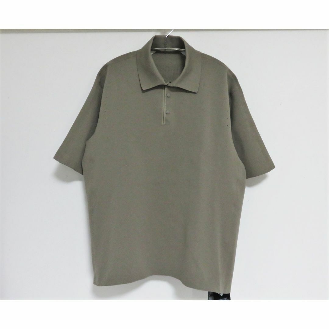 DESCENTE(デサント)の定価3.9万 新品 DESCENTE × hLam ポロシャツ L ブラウン メンズのトップス(ポロシャツ)の商品写真
