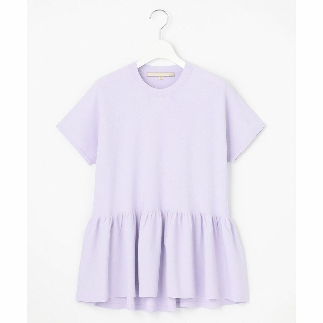 今季新品 自由区☆【洗える】クレープストレッチペプラムニット