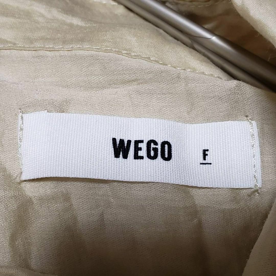 WEGO(ウィゴー)のウィゴー レディース【F】シフォンブラウス 透け感 ふんわり クリームイエロー系 レディースのトップス(シャツ/ブラウス(長袖/七分))の商品写真