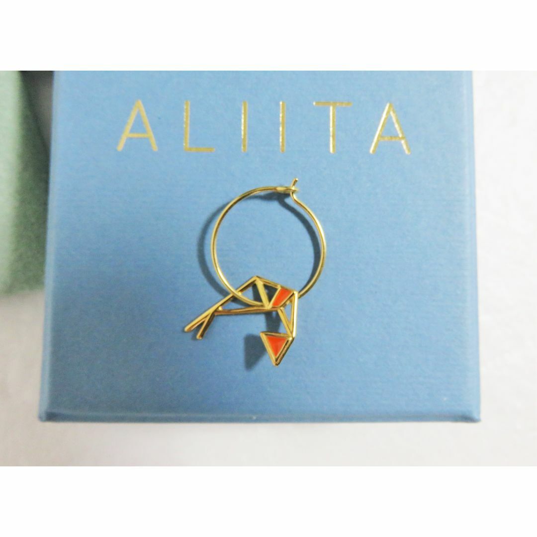 ゴールド定価定価3.8万 新品 ALIITA CAMARON ENAMEL EARRING