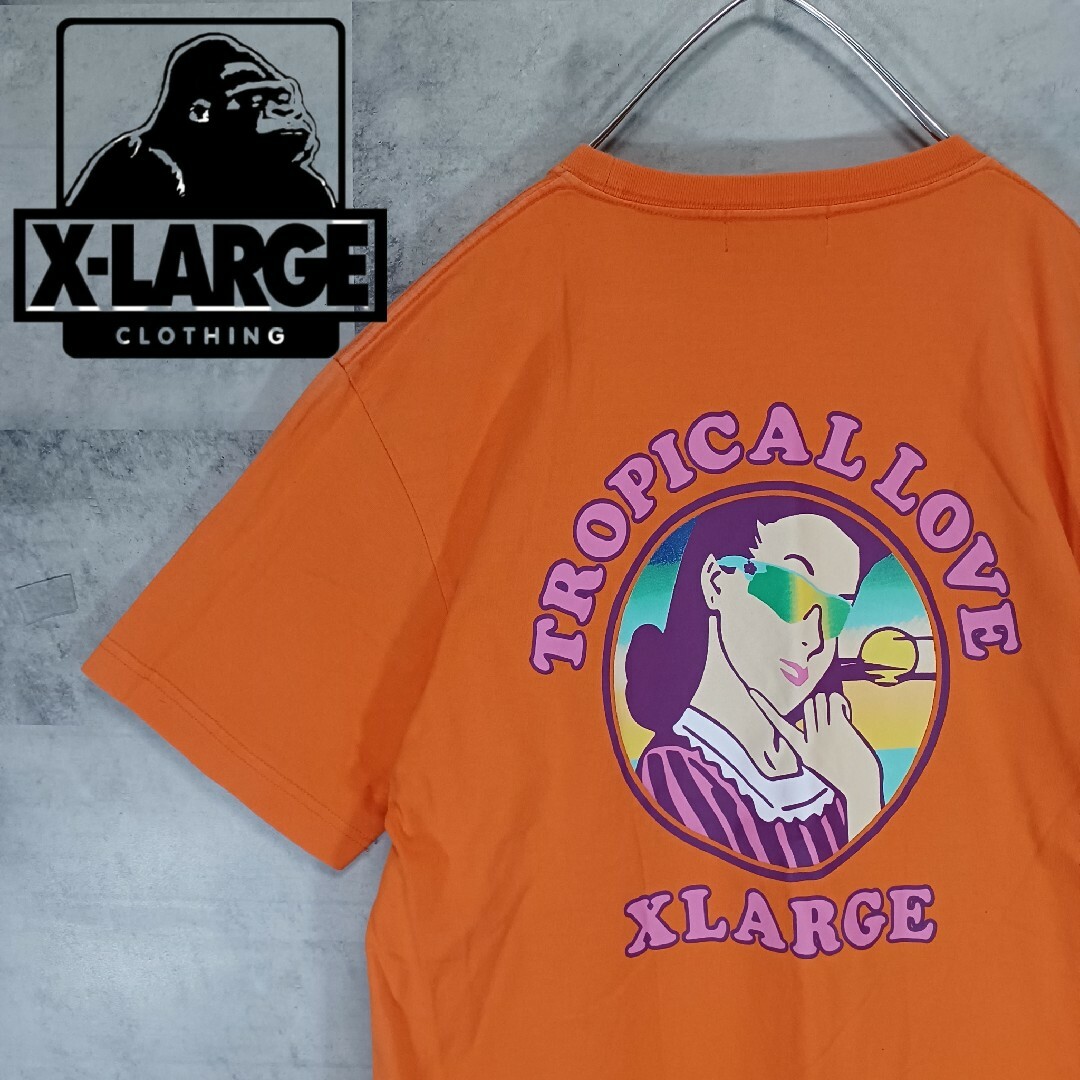 XLARGE(エクストララージ)のエクストララージ XLARGE ストリート メンズ Tシャツ M オレンジ メンズのトップス(Tシャツ/カットソー(半袖/袖なし))の商品写真