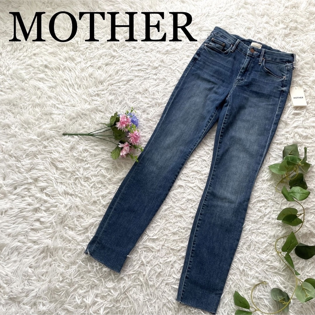 新品タグ付】MOTHER マザー THE LOOKER ANKLE FRAY - デニム/ジーンズ