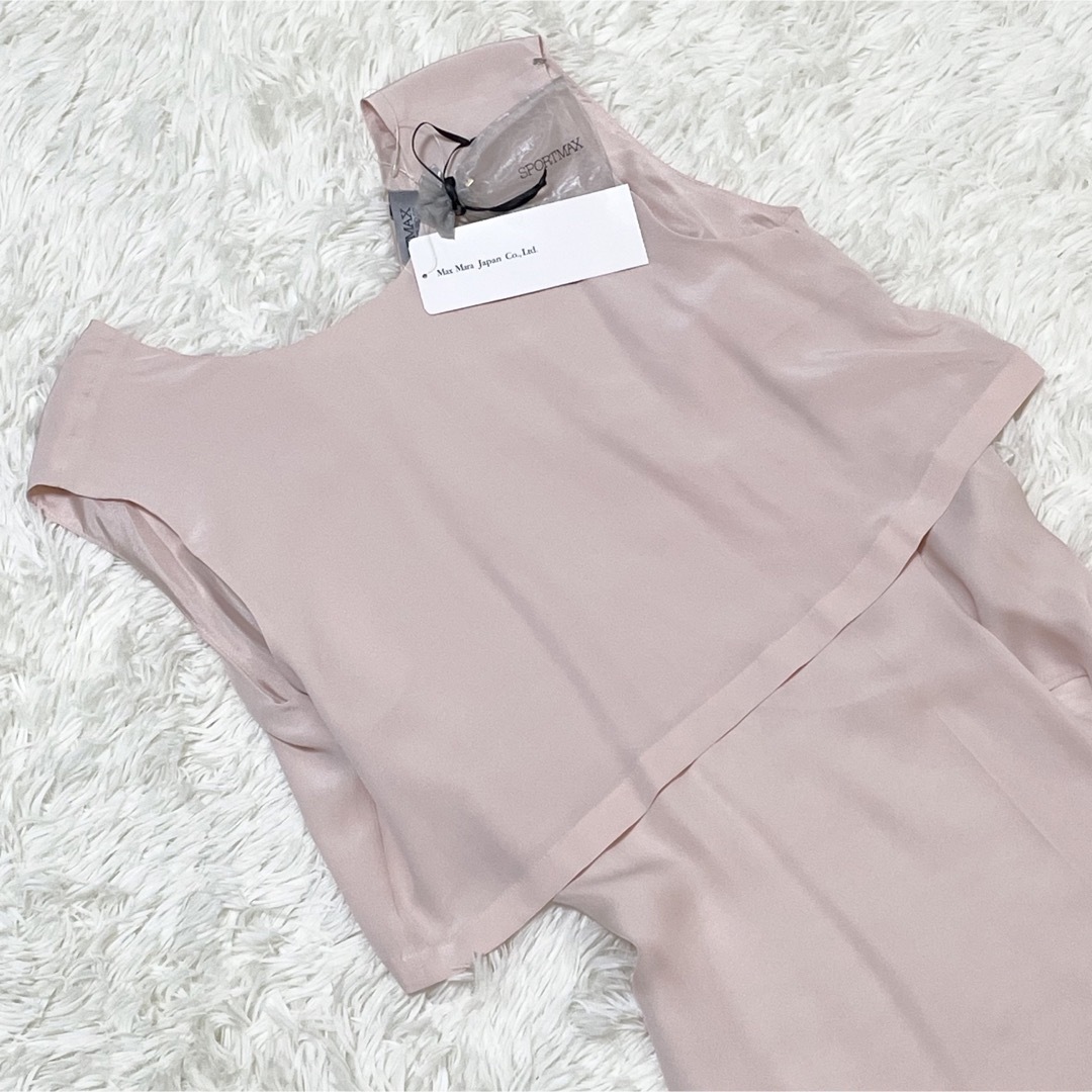 Max Mara - SPORTMAX【シルク100 未使用 タグ付】ワンピース ドレス M