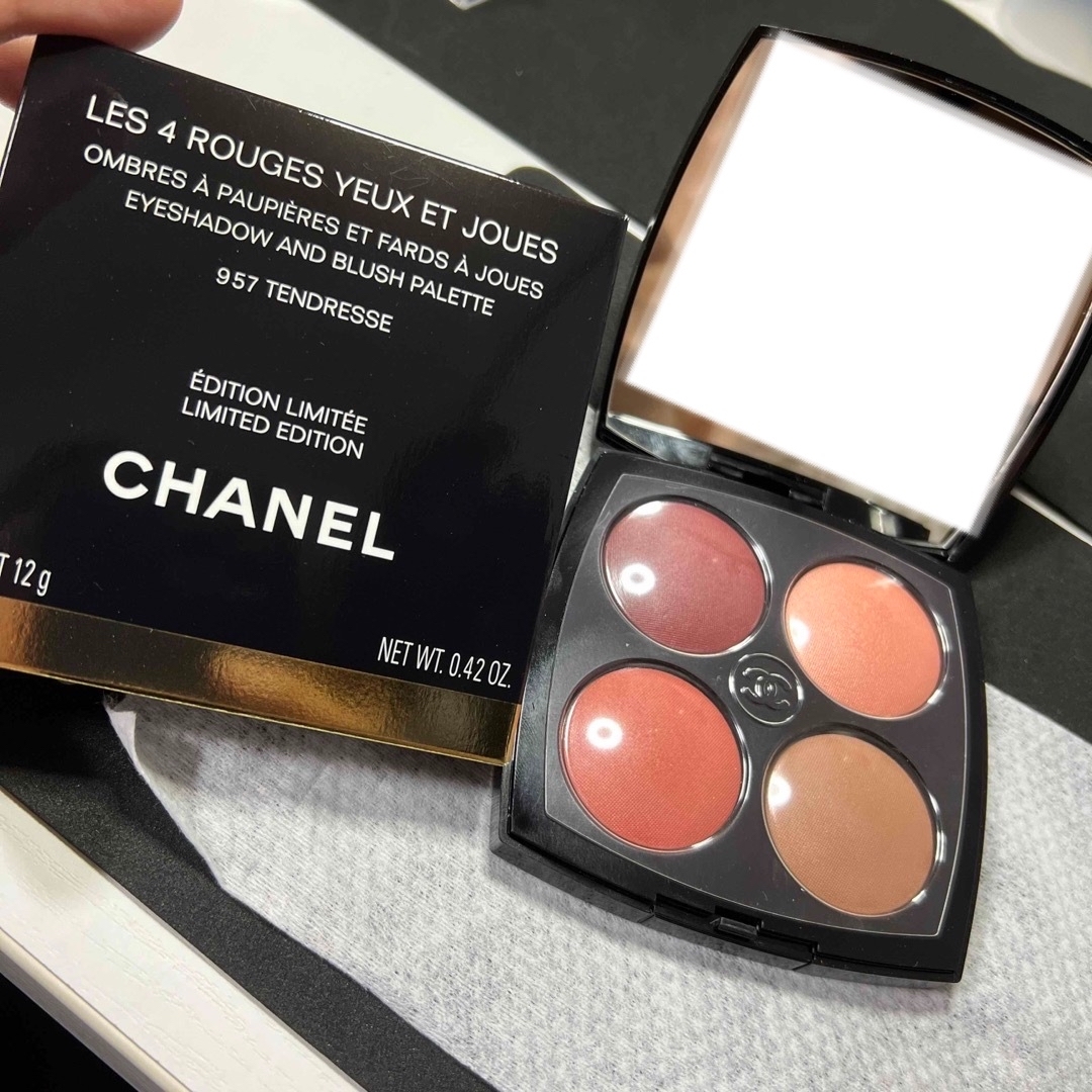 CHANEL - CHANEL レ キャトル ルージュ ユー エ ジュ 957 アイ&チーク