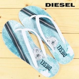 ディーゼル(DIESEL)のお値下げ中★DIESEL（ ディーゼル）デニム柄　トングサンダル ビーチサンダル(ビーチサンダル)