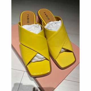 FABIO RUSCONI - 【新品】Fabio Rusconi イエロー サンダル 37の通販