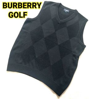 バーバリー(BURBERRY)の極美品 BURBERRY GOLF バーバリーゴルフ＊伊アーガイル チェック v(ベスト)