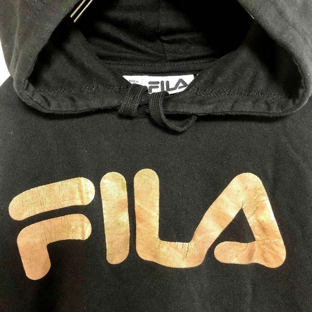 FILA(フィラ)のFILA パーカー デカロゴ スウェット プルオーバー ヴィンテージ 海外 古着 メンズのトップス(スウェット)の商品写真