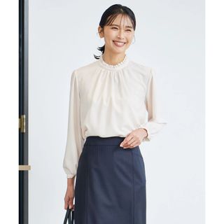 ニジュウサンク(23区)の23区【洗える】ジョーゼット フリル ブラウス(シャツ/ブラウス(長袖/七分))