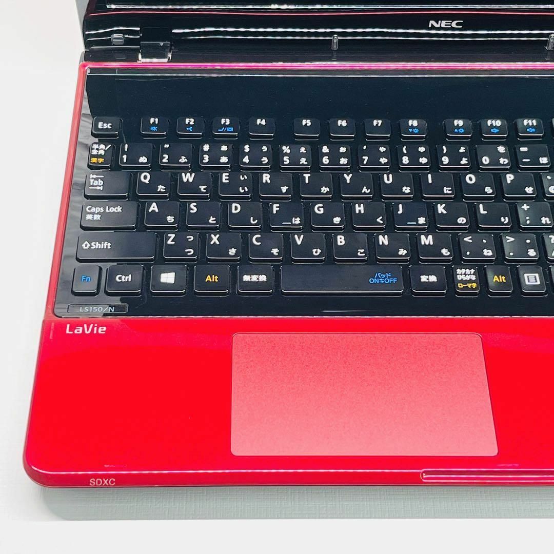 カーキ×インディゴ NEC人気の赤Win10/Corei3&SSD/ブルーレイ/メ8G