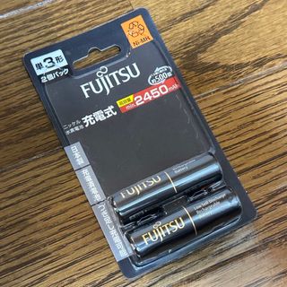 フジツウ(富士通)の【新品】Fujitsu 充電式電池 単3形 2本(日用品/生活雑貨)