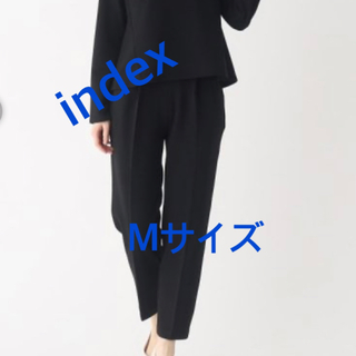 インデックス(INDEX)の3569 index ワールド パンツ ブラック M 新品未使用(カジュアルパンツ)