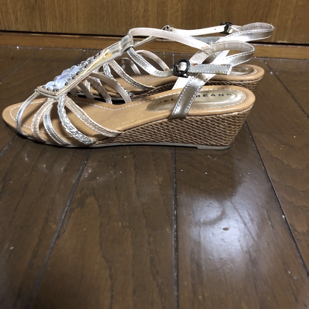 百貨店購入キラキラレディースサンダル Lサイズ レディースの靴/シューズ(サンダル)の商品写真