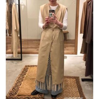 身幅47cm着丈116cmlittle suzie Long Gilet Dress