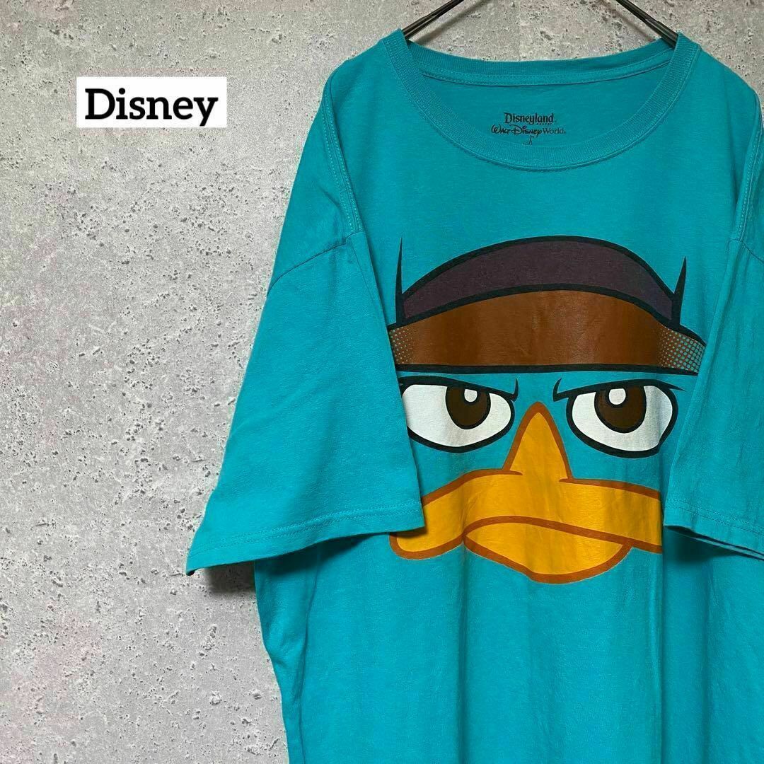 Disney(ディズニー)のDisney フィニアスとファーブ カモノハシ ペリー Tシャツ 半袖 XL メンズのトップス(Tシャツ/カットソー(半袖/袖なし))の商品写真