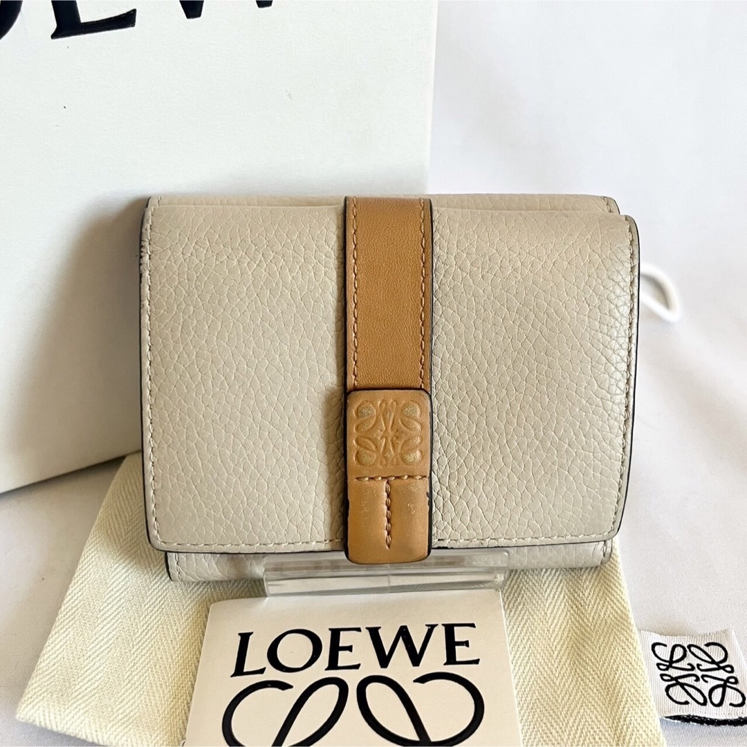 【格安人気】ロエベ　LOEWE ミニウォレット　3つ折り　財布　トライフォールド