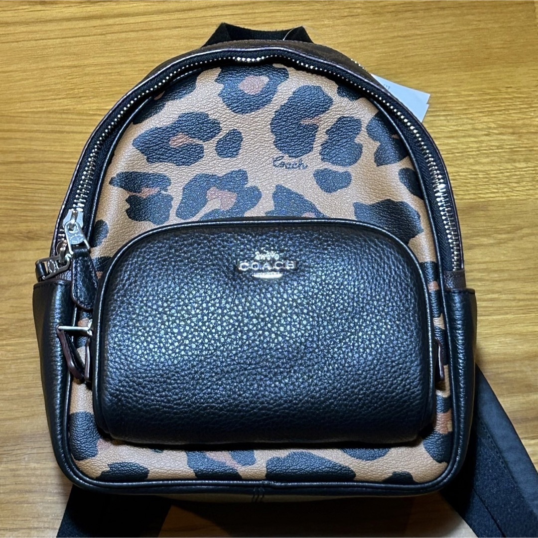 《超美品》coach レオパード　リュック