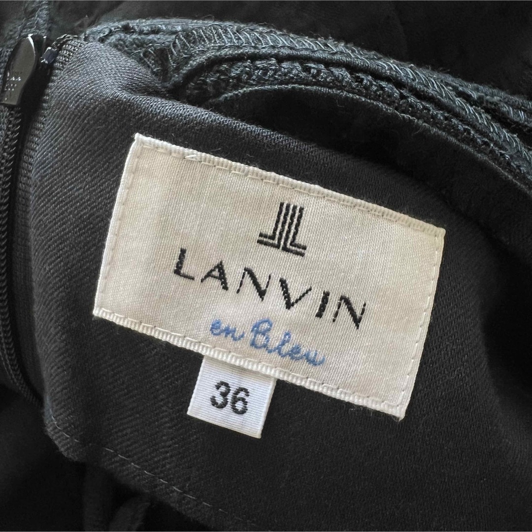 LANVIN en Bleu(ランバンオンブルー)のランバン オン ブルー  コットンフラワージャカードワンピース レディースのワンピース(ロングワンピース/マキシワンピース)の商品写真
