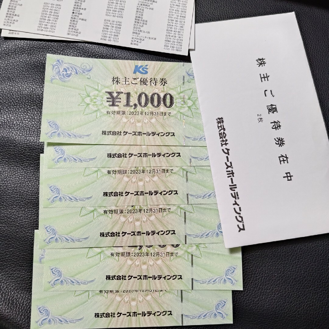 ケーズホールディングス6000円分