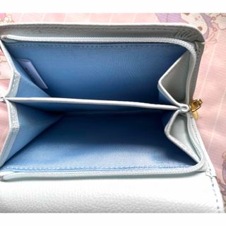 Samantha Thavasa Petit Choice - サマンサ 三つ折財布 水色 ハートの