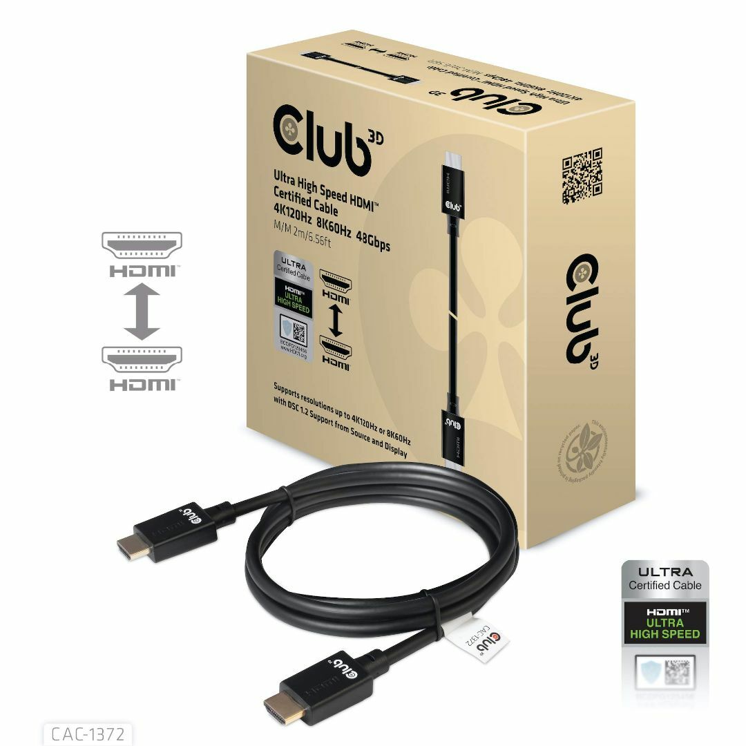 Club3D HDMI 2.1 4K120Hz 8K60Hz 48Gbps Ma