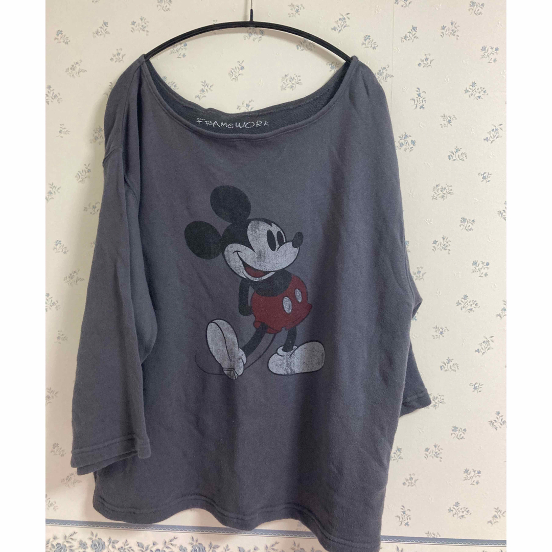 FRAMeWORK Mickeyスウェット  グレー