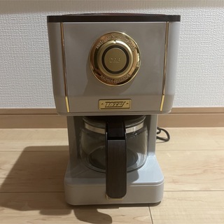 【美品】Toffy アロマドリップコーヒーメーカー グレージュ(コーヒーメーカー)