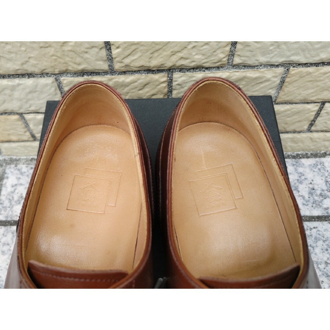 三陽山長 勘三郎 サイズ7.5 (25.5cm) スキンステッチ セントラル靴製 7