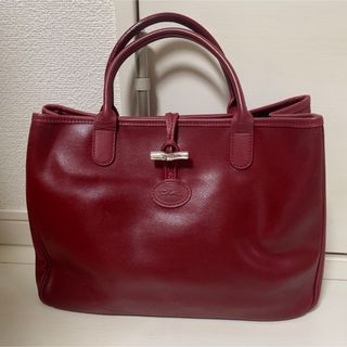 レア☆LONGCHAMP☆ロンシャン バンブートグル リュック レッド  レザー