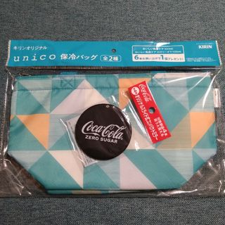 ウニコ(unico)の【unico】保冷バック【コカ・コーラ】オリジナルスライド式コンパクトミラー(エコバッグ)