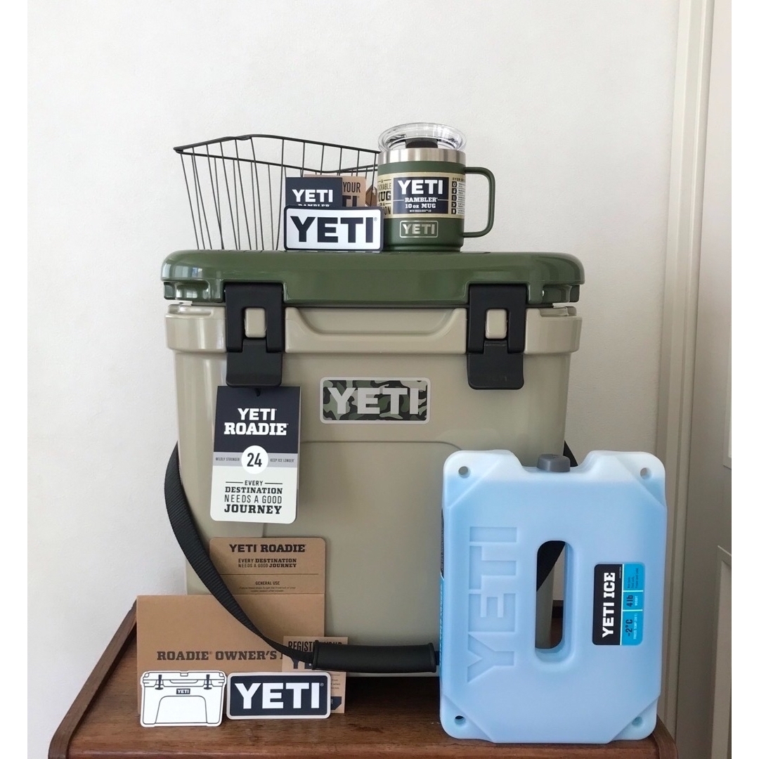 YETI  イエティ　ローディ24 ＋4lb保冷剤＋カゴ付＋10ozマグカップ付