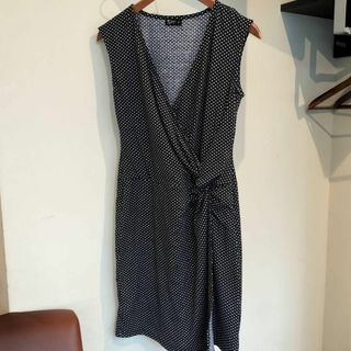 【美品】NETcollection ワンピース サイズM ドット(ひざ丈ワンピース)