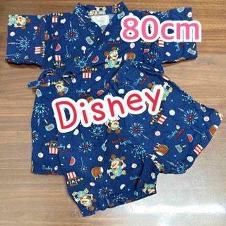 ディズニー(Disney)の【Disney】ベビーミッキー 甚平　80cm(甚平/浴衣)