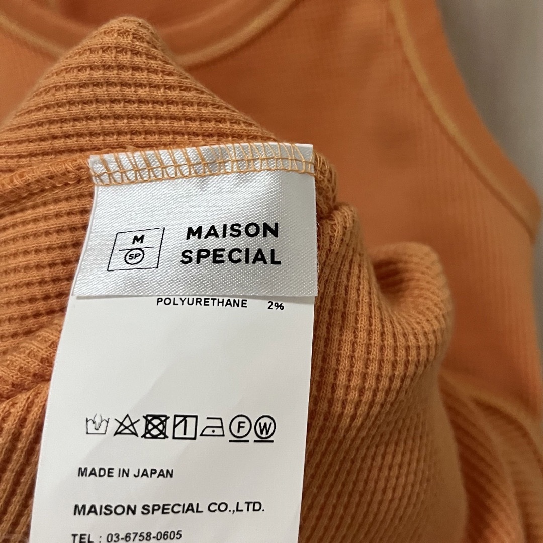 MAISON SPECIAL シャイニーワッフルタンク 3