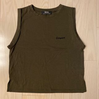 バックス(BACKS)の値下げ中❗️★新品★  BACKS  カーキ  ノースリーブ  タンクトップ(タンクトップ)