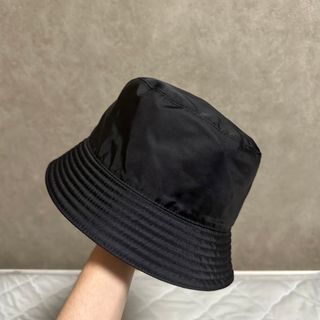 prada 18ss Racing logo nylon bucket hat