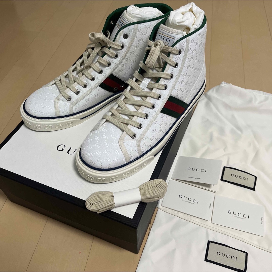 Gucci - 新品 グッチ テニス 1977 ハイトップ ハイカット スニーカー