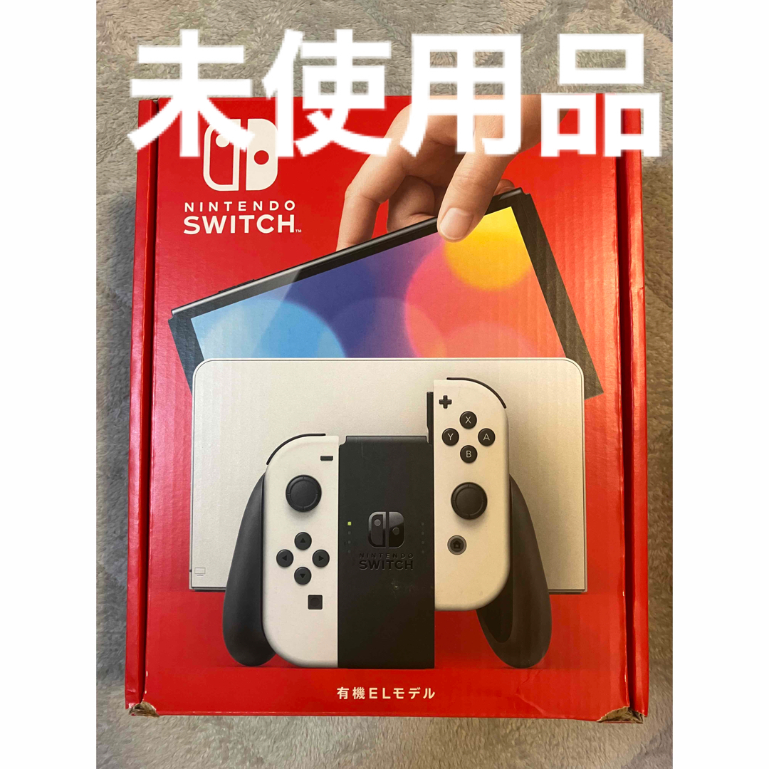 【箱ダメージあり】未使用　Nintendo switch 有機EL 任天堂 エンタメ/ホビーのゲームソフト/ゲーム機本体(家庭用ゲーム機本体)の商品写真