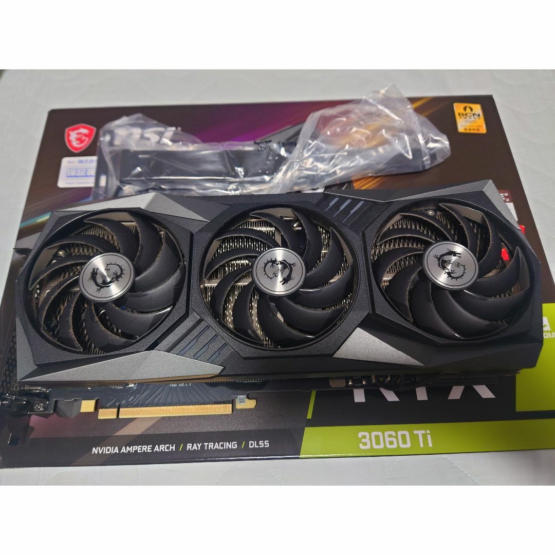 MSI RTX 3060 Ti GAMING X TRIO【品】マイニング歴