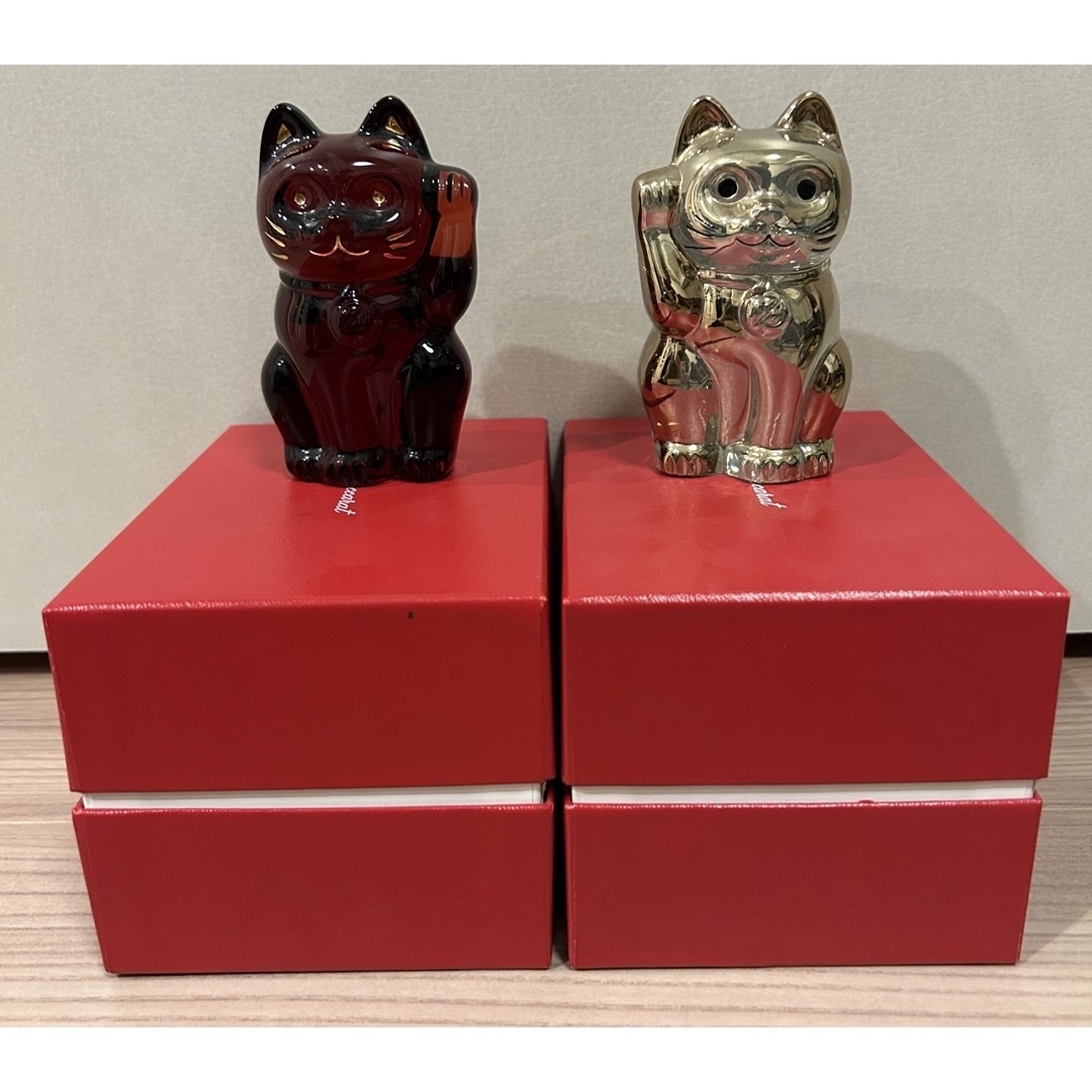 Baccarat - Baccarat バカラ 招き猫 ラッキーキャット レッド・ゴールドの通販 by KG's shop｜バカラならラクマ