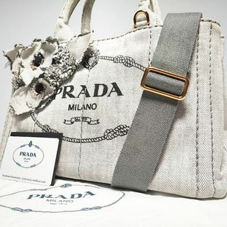 ■極美品■ PRADA プラダ B11061 サテン フラワーモチーフ ハンドバッグ トートバッグ 手持ちかばん レディース レッド系 AH5774ｵZ