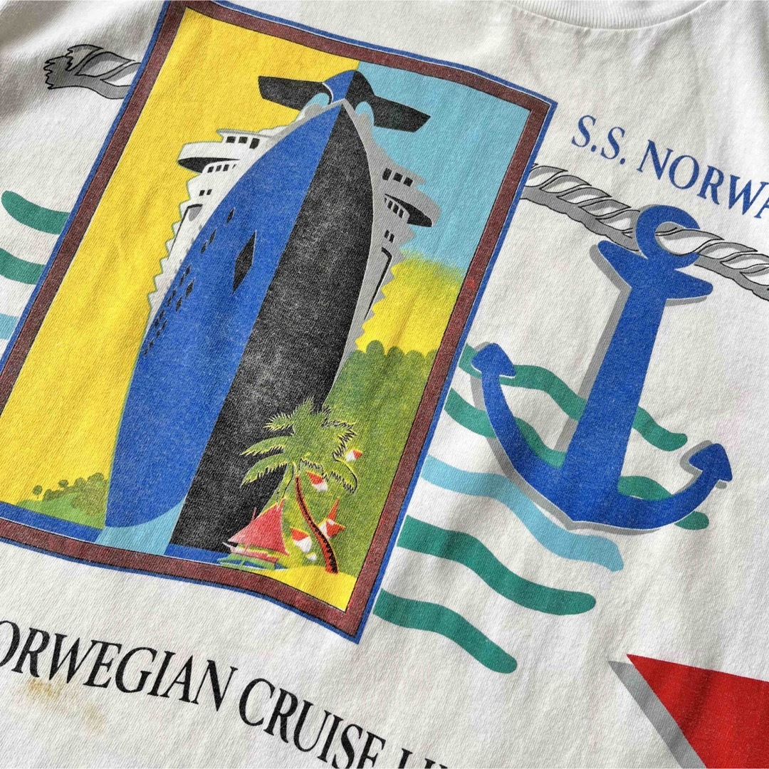 【ヴィンテージ】90s USA製 クルーズ プロモーション 半袖Tシャツ L メンズのトップス(Tシャツ/カットソー(半袖/袖なし))の商品写真