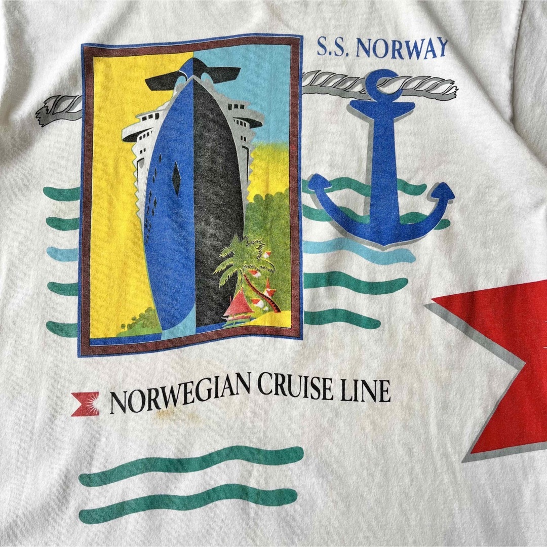 【ヴィンテージ】90s USA製 クルーズ プロモーション 半袖Tシャツ L メンズのトップス(Tシャツ/カットソー(半袖/袖なし))の商品写真