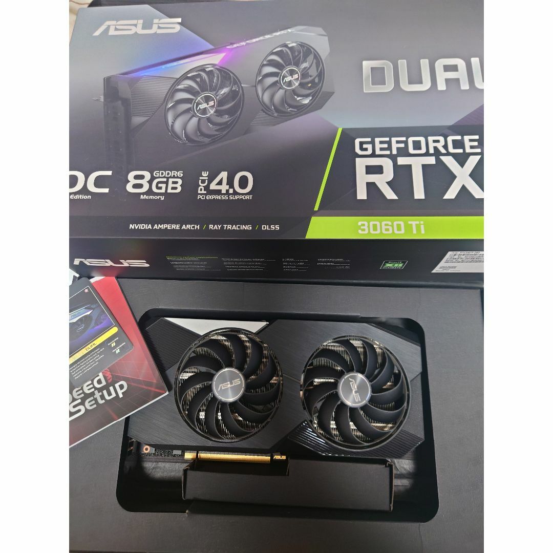 PCパーツASUS Dual RTX3060Ti OCマイニング使用