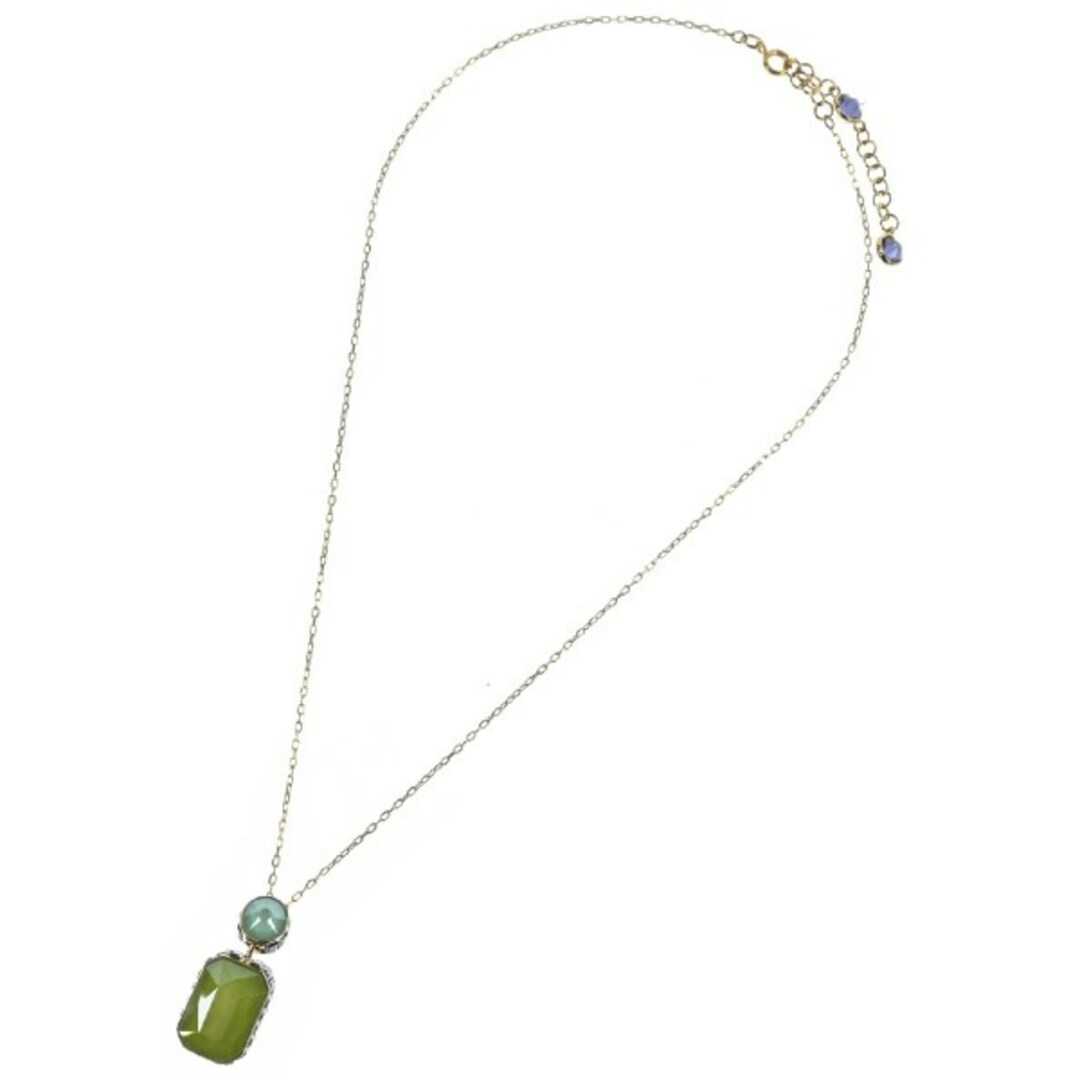 SWAROVSKI スワロフスキー ネックレス - ゴールドx緑