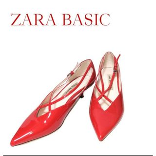 ザラ(ZARA)の✨ZARA BASIC★レディース★エナメル★サンダル★パンプス★ヒール(ハイヒール/パンプス)